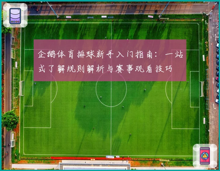 企鹅体育排球新手入门指南：一站式了解规则解析与赛事观看技巧